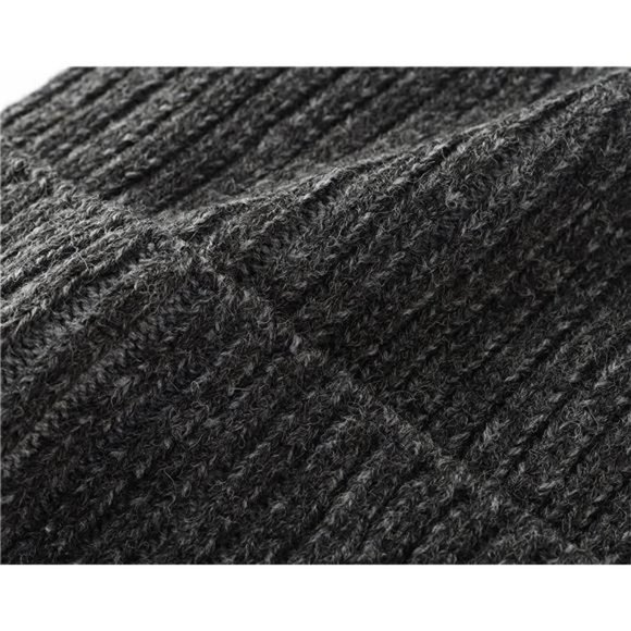 Classic Men's Warm Winter Hats Dark Gray - Picture 5 of 6